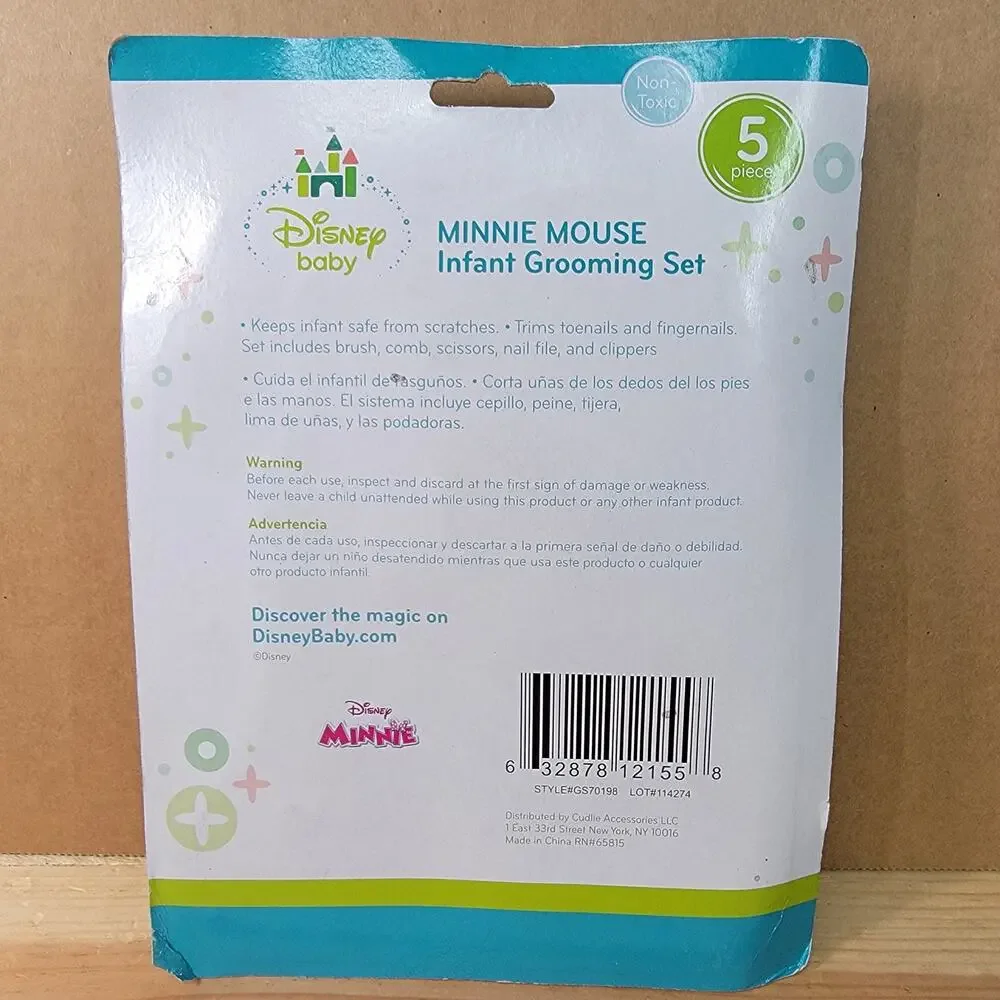 Disney Baby 5 Piece Minnie Mouse Infant Grooming Set NEW / SEALED